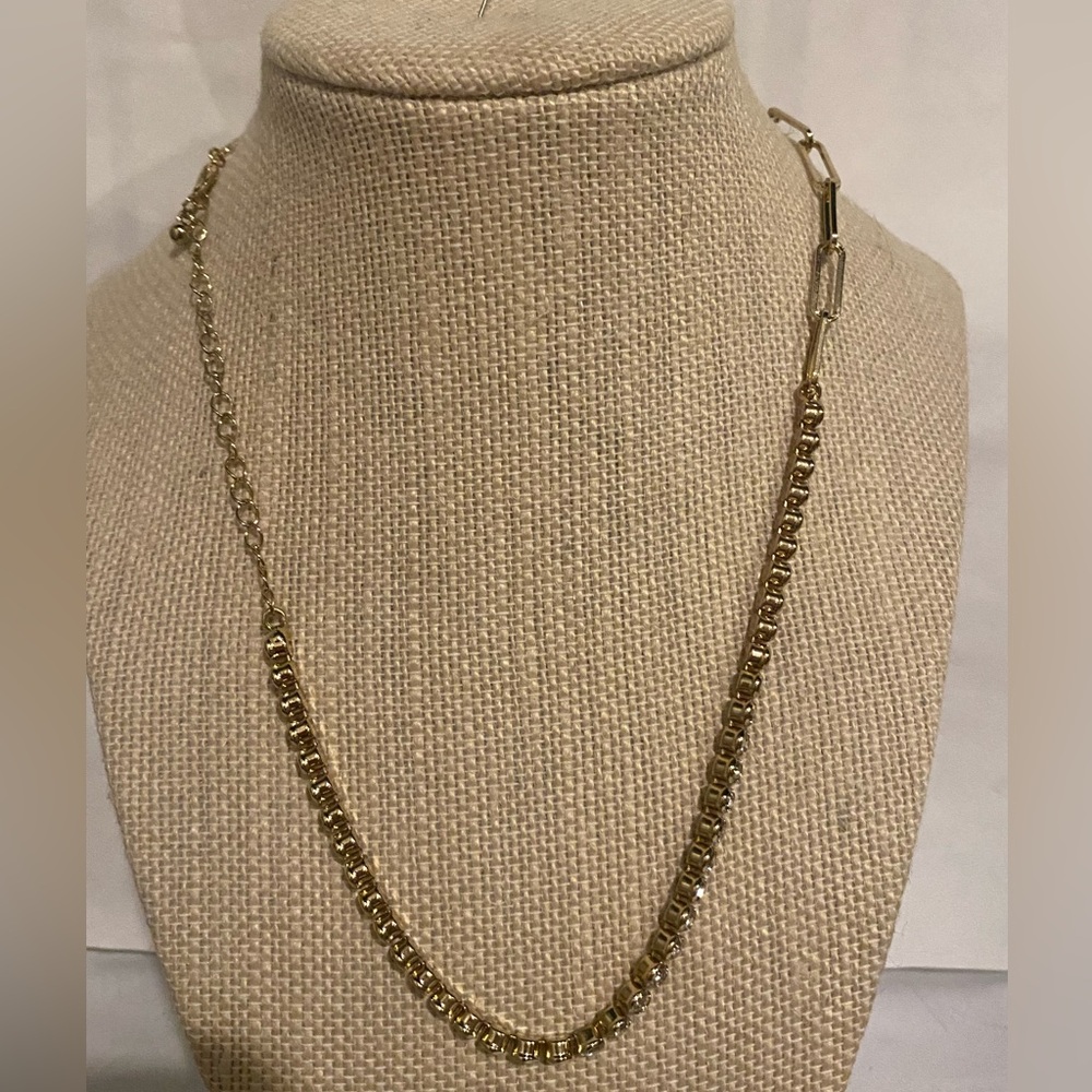 Madewell Gold Tone Mixed-Link Necklace